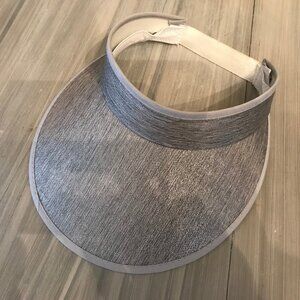 Ladies Sun Visor Cap Silver Grey One Size